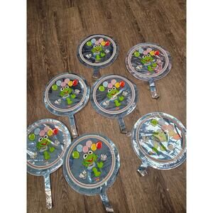 Muppet Babies Kermit the Frog Vintage Mini Small Mylar Balloons Set of 7